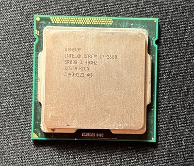 CPU Intel Core i7-2600 2da generación 3,40 GHz (Turbo 3,80 GHz) 4 núcleos 8 MB LGA-1155 SR00B Foto 1 de 2