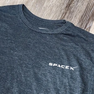 SpaceX Falcon Heavy FH Rocket T-Shirt XL Gray Graphic Tee Official Merch - Picture 1 of 7