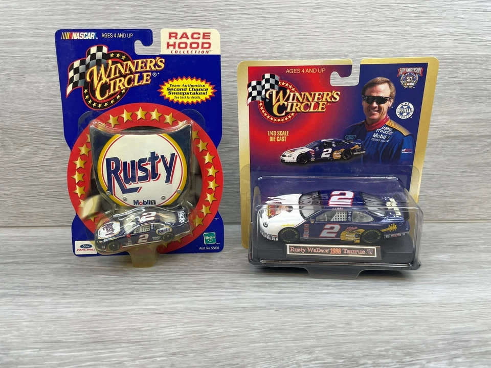 Lote de 2 Kenner Nascar 50 Aniversario. Coche diecast Winner's Circle Rusty Wallace #2 Foto 1 de 4