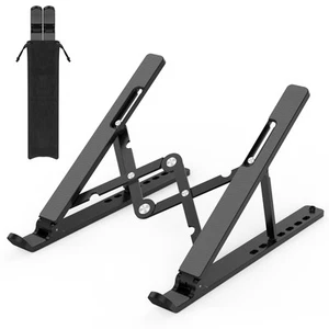 Gogoonike Adjustable Laptop Stand, Portable Laptop Riser for Desk, ABS+Silico... - Afbeelding 1 van 8