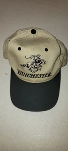 Winchester Mütze Kappe Riemen hinten schwarz hellbraun Outdoor Jagd zweifarbig Erwachsene - Bild 1 von 3