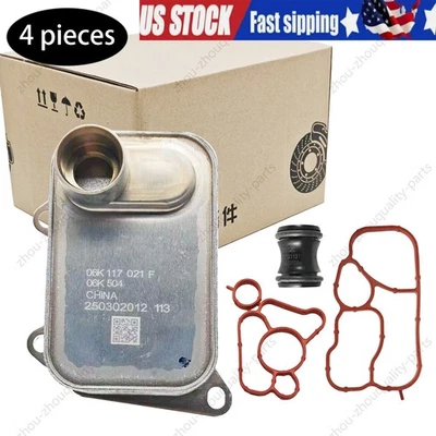 06L117021G Oil cooler kit with sealing For VW Golf Jetta Tiguan Audi A3 A5 Q5 Q3 - Image 1 of 4