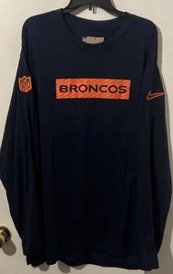 Nike Denver Broncos Dri-Fit On Field Apparel LS Shirt, Herren 3XL - Bild 1 von 7