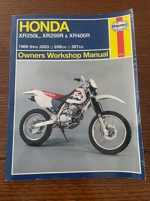Haynes Honda XR250L 1986-2004, XR250R y XR400R manual de servicio del propietario (2219) Foto 1 de 2