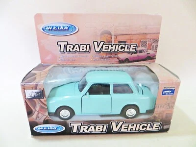 WELLY 'VEHÍCULO TRABI TRABANT' AZUL CLARO. 1:32/1:36? PULL-BACK. SIN USAR, EN CAJA. Foto 1 de 4