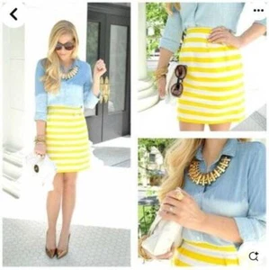Kate Spade Barry Striped Mini Skirt Size 4 - Picture 1 of 3