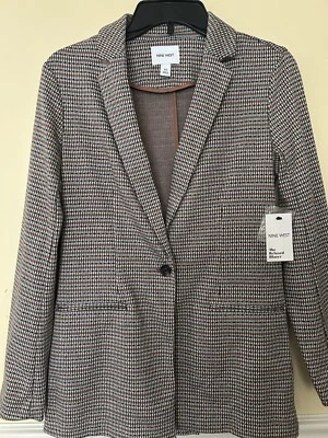 Blazer Nine West Gris Gráfico - Para Mujer XS Foto 1 de 4