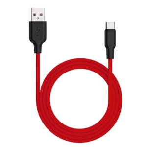 Philex 1m Silicone 2A Charge/Sync Type-C Cable to USB for Samsung/Android Red - Picture 1 of 2