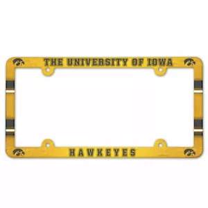 IOWA HAWKEYES 6"x12" LICENSE PLATE FRAME NEW WINCRAFT 👀 - Picture 1 of 1