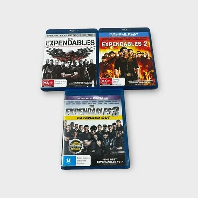 The Expendables 1-3 Blu Ray Sylvester Stallone Jason Statham Jet Li Region B - Image 1 of 4