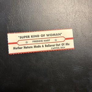 1 JUKEBOX TITLE STRIP Freddie Hart, Super Kind Of Woman/Mother, Nature 45