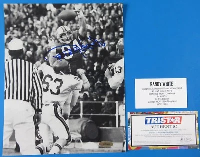 RANDY WHITE SIGNED 8x10 PHOTO ~ DALLAS COWBOYS FOOTBALL ~ TRISTAR COA - Image 1 of 3