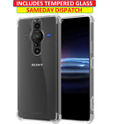 Armour Case For Sony Xperia Pro - I Clear Cover Tough &Glass Screen Protector