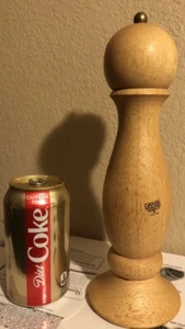 "Molinillo de madera rubia Dansk Pepper Cole and Mason acero inoxidable 11" - Imagen 1 de 9