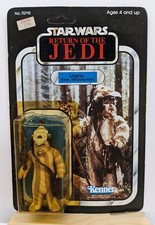 Star Wars Return of the Jedi Logray Action Figure on Card 1983 65 Back Kenner