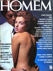 HOMEM Brazil #1 - PLAYBOY - VALERIE - LIVIA - oct 1975 Brasil VINTAGE CENTERFOLD - Picture 1 of 6