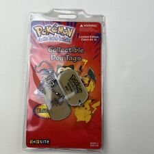 New Sealed Vintage Pokemon Collectible Dog Tags #machoke 67 1999