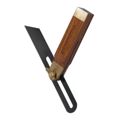 Medidor de bisel ajustable deslizante 190 mm buscador de ángulo madera dura carpinteros - Imagen 1 de 2