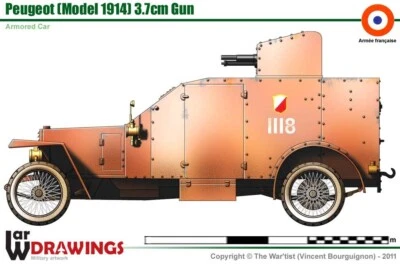 1/72 WW1 French WW1 Peugeot 3.7cm Gun  . Painted Resin. 2300 models on offer - Image 1 of 2
