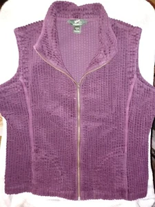 Chaleco de pana Kinsdale para mujer Woolrich con cremallera completa berenjena púrpura talla X grande XL - Imagen 1 de 3