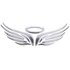 3D Chrome Angel  Sticker Decal Auto Car Emblem Decal Decoration Color Silver Iy6