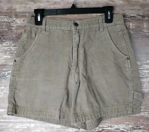 Vintage NorthCrest Corduroy Carpenter Shorts Brown Made in USA Mom Hikers SZ 10 - Picture 1 of 9
