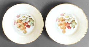 Thomas Bavaria Pin / Butter Dish Gold Trim, Set of Two 12.5cm Diameter - Picture 1 of 5