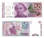 1986 Argentina P326b(2) 50 Australes  Banknote UNC