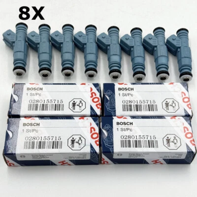 8PCS Fuel Injectors For 1996-99 Dodge RAM 1500 2500 3500 5.2L 5.9L #0280155715 - Image 1 of 2