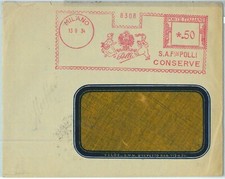 91176 - STORIA POSTALE - Annullo ROSSO MECCANICO 1934 - POLLI Conserve, MILANO