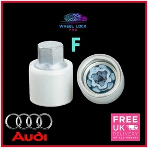 Audi New Locking Wheel Nut Key Bolt Letter F '806' Fast and Free - Picture 1 of 3