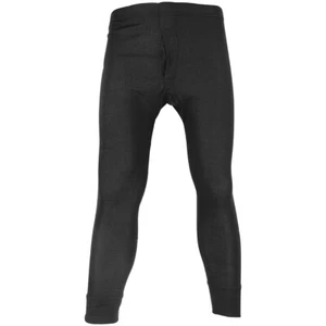 HIGHLANDER MENS THERMAL LONG JOHNS BASE LAYER LEGGINGS WARM POLICE PANTS BLACK - Picture 1 of 6