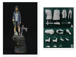 Anime Funeral Girl 1/7 Unpainted GK Models Unassembled Action Figures Resin Kits - Picture 1 of 7