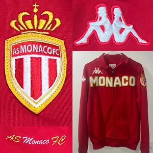 AS Monaco FC Vintage Kappa Jacket Men’s Medium. Red. Full Zip. Soccer Football - Picture 1 of 15