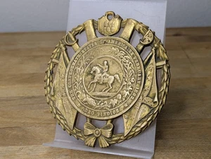 Vintage 1952 Konföderierte Staaten von Amerika Messing Untersetzer Virginia Metalcrafters 5 1/8 - Bild 1 von 3