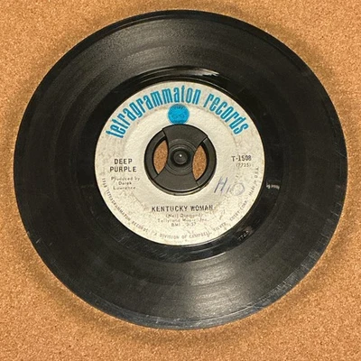 Deep Purple 45RPM “Kentucky Woman” 1968 60s Classic Rock 7” (Neil Diamond) - Image 1 of 2