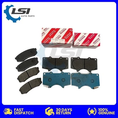 GENUINE Front and Rear Brake Pads for Toyota LandCruiser Prado 120 150 Series - image 1 of 3
