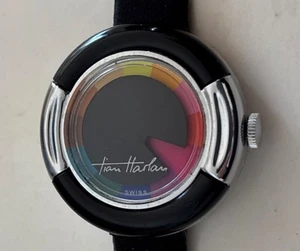 Vintage 70er Jahre Tian Harlan Chromachron Swiss Made Uhr Rainbow - Bild 1 von 12