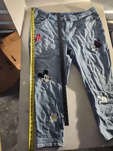 Her Universe women's plus size Blue Jeans Mickey And Minnie Mouse Embroidered - Picture 1 of 15