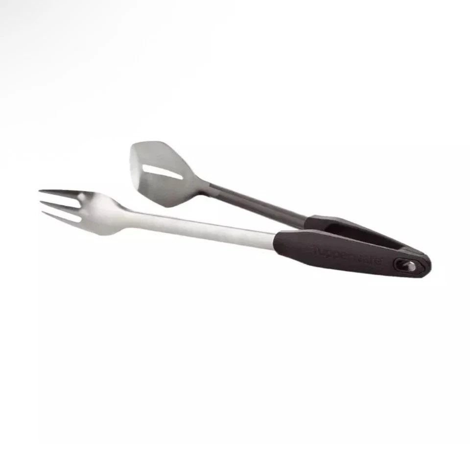 NEW Tupperware Chef Series BBQ Tongs In The Box Christmas Gift - Image 1 of 1