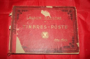ALBUM ILLUSTRE DE TIMBRES POSTES ARTHUR MAURY AVEC TIMBRES - Picture 1 of 17