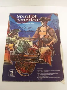Vintage Spirit of America Stamp Collecting Kit Complete with 30 Stamps - Picture 1 of 8