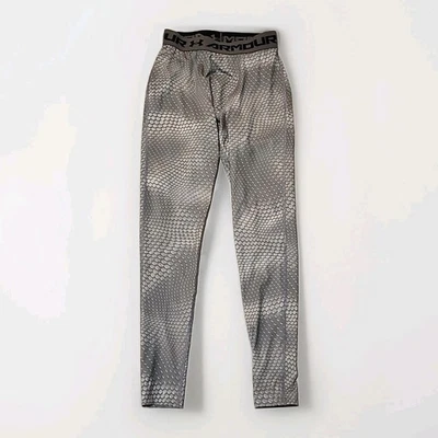 Pantalones de compresión Under Armour HeatGear para hombre talla mediana gris geométrico 1258897 Foto 1 de 4