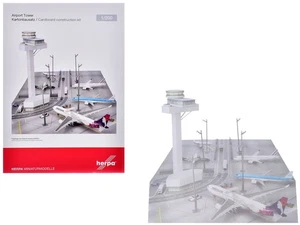 Airport Tower Cardboard Foldable Diorama for 1/200 Scale Models by Herpa - Picture 1 of 1