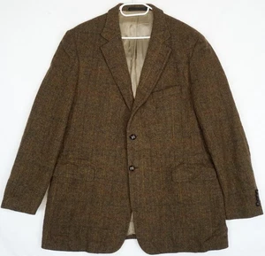 Blazer Harris Tweed Marks & Spencer Marrón Espiga Tweed Para Hombre Talla 42R 52 EU - Imagen 1 de 6