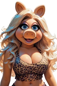 Miss Piggy Vinyl Car Decal Sticker 7" Weatherproof - Picture 1 of 4