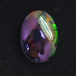 6.85c Glittering Muklticolor Play! Ribbon Mackerel Patt! Natural Welo Black Opal - Picture 1 of 4