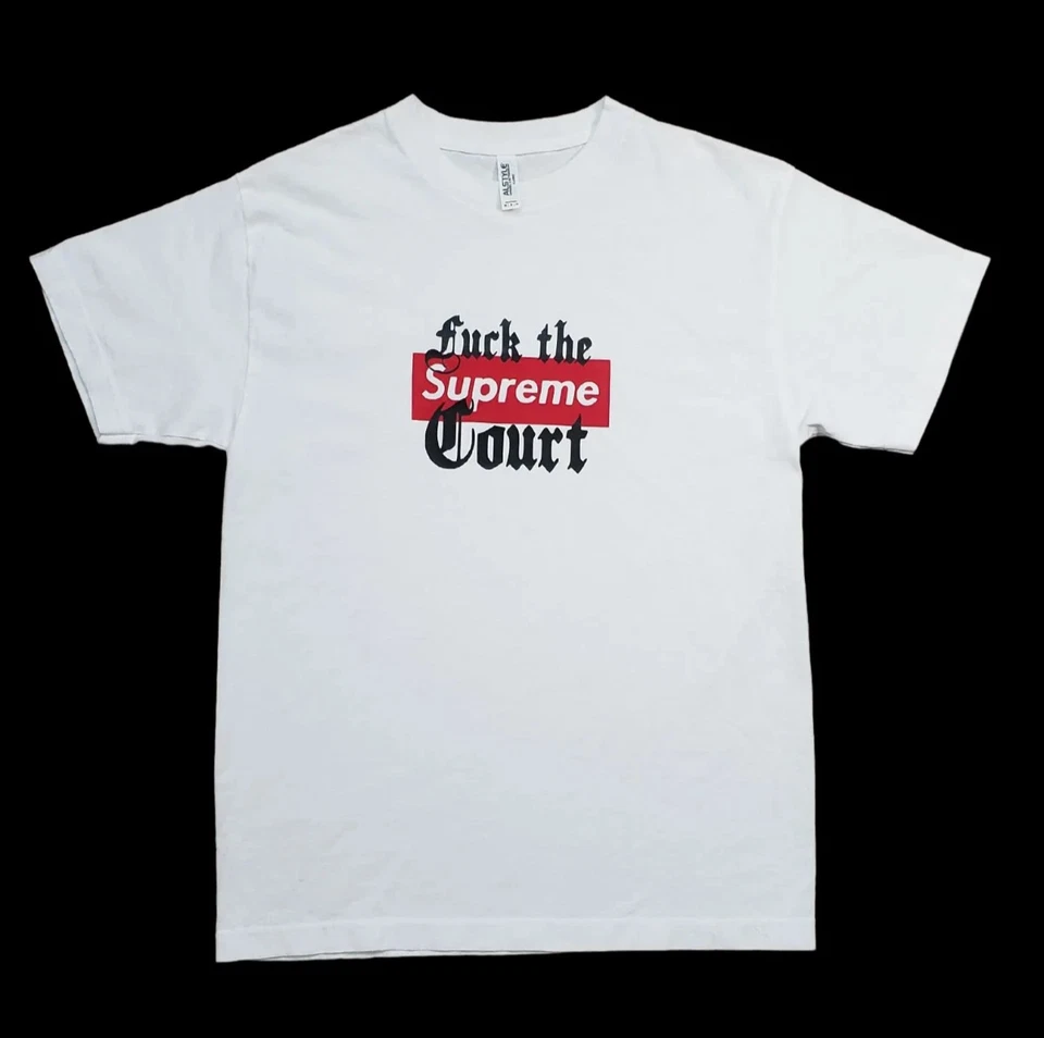 Camiseta F the Supreme Court - Punk - Guilda Feita à Mão Todos os Tamanhos Disponíveis - NOVA - Imagem 1 de 2