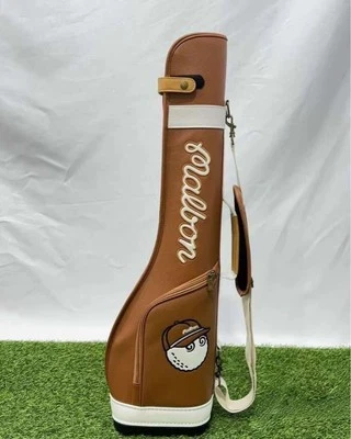 Balde de golfe Malbon meia bolsa suporte para taco verde branco verde 3 tipo Novo Japão - Imagem 1 de 4