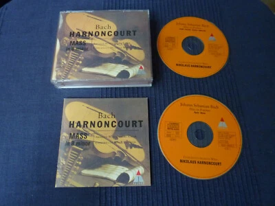 2CD BACH Mass B-Minir H-Moll Messe Harnoncourt Blasi Ziegler Authentic Teldec nm - Bild 1 von 4